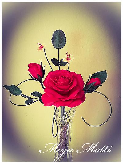 Rose. Sugar flower - Cake by Maja Motti