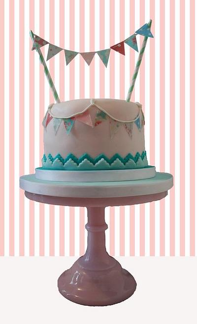 Bunting cake - Cake by Melissa Woodland Cakes