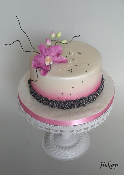 Růžová orchidea - Cake by Jitkap