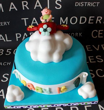 Aeroplane on Clouds - Cake by SweetSensationsLancs