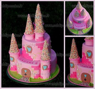 princess castle  - Cake by sweettale