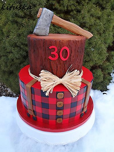 lumberjack birthday cake - Cake by Katarína Mravcová