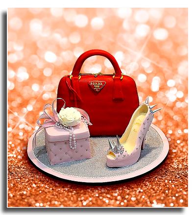 Prada bag and Louboutin shoe cake - Cake by The House of Cakes Dubai