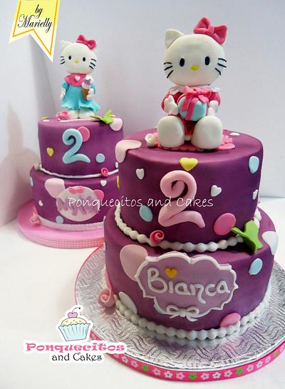 2 Kitty cake - Cake by Marielly Parra
