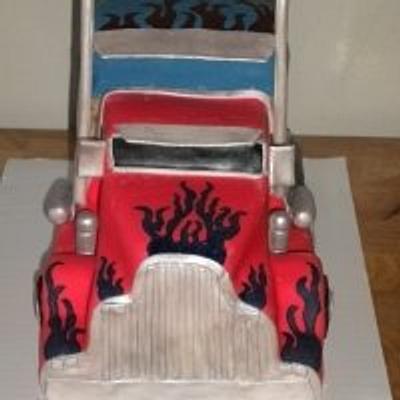 Optimus Prime cake - Cake by Chrissa's Cakes