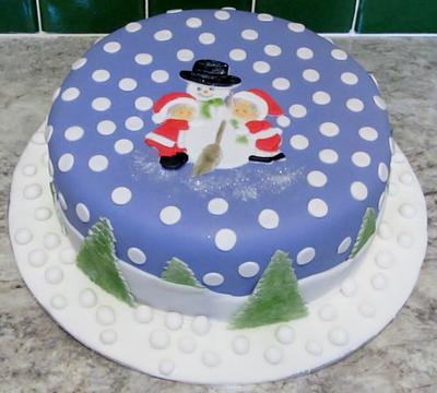 Snowman christmas cake - Cake by Lelly