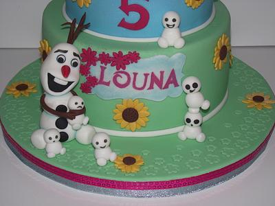 olaf and baby olaf  - Cake by NanyDelice