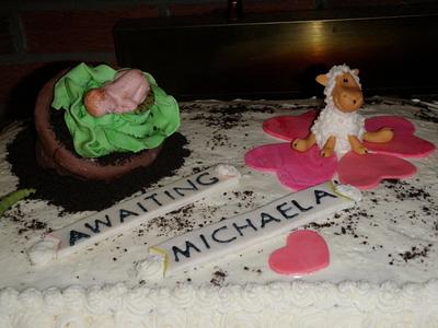 Anne Geddes themed baby shower cake - Cake by June ("Clarky's Cakes")
