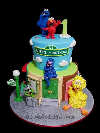 Sesame Street Cake - Cake by Custom Cake Designs