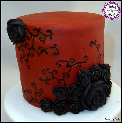 Gothic Roses - Cake by BakedbyBeth