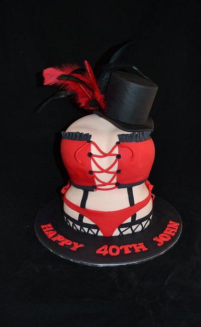 3d corset cake - Cake by Sue Ghabach