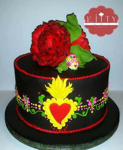 Blazing heart - Cake by Crys 