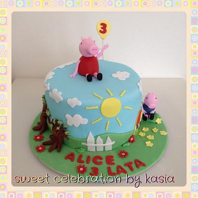 Peppa Pig - Cake by Kasia