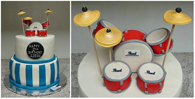 Drums cake - Cake by Paladarte El Salvador
