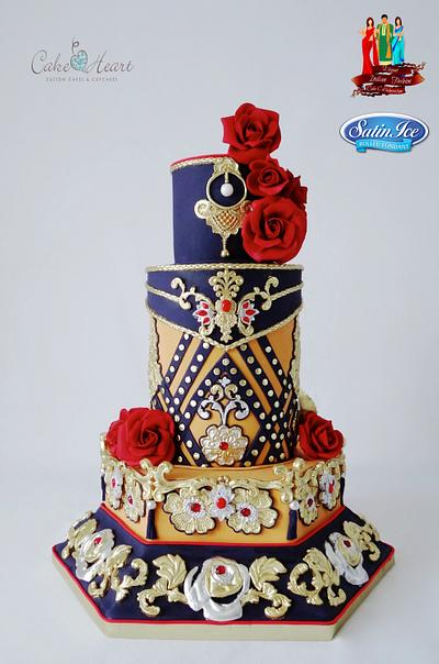 Felicity (happiness)  Elegant Indian Fashion Collaboration - Cake by Cake Heart
