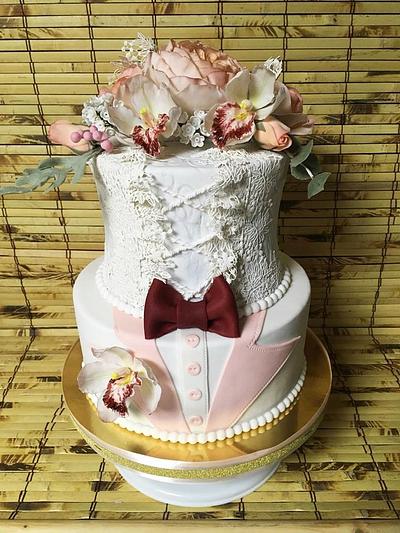 Mr. and Mrs - Cake by Oksana Kliuiko