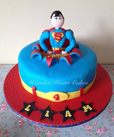 Superman! - Cake by Wooden Heart Cakes