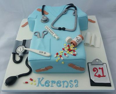 My Nurses cake made for my Cousins 21st - Cake by Kate