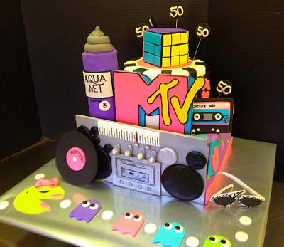 80's birthday cake.  - Cake by Sweet Life of Cakes