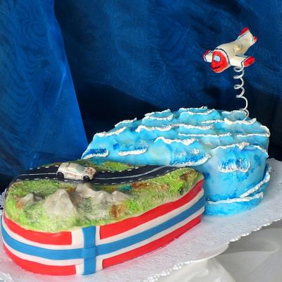 Fjords of Norway - Cake by Eva Kralova