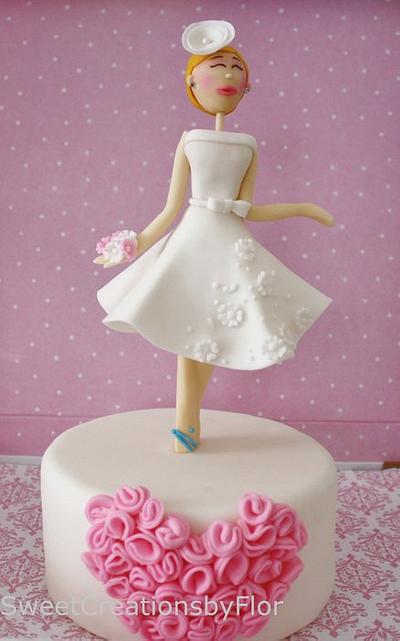 Bridal Shower Cake - Cake by SweetCreationsbyFlor