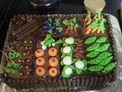garden cake - Cake by andid