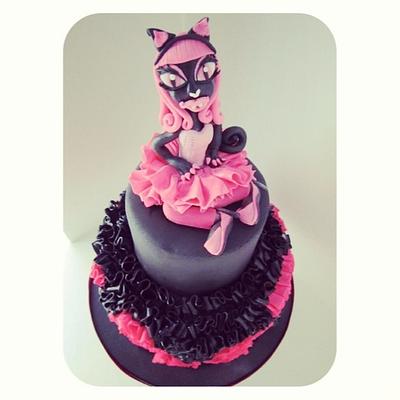 6th Birthday Catty Noir Monster High Cake   - Cake by Denise Frenette 