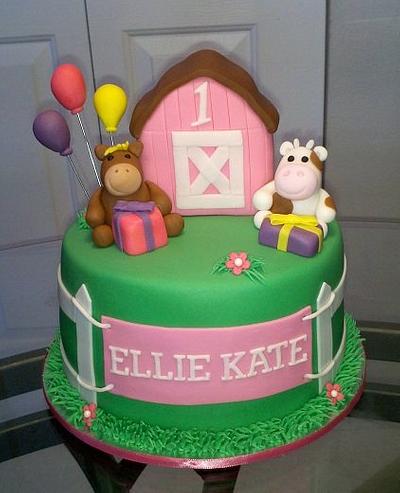 1st Birthday Farm Cake - Cake by Kimberly Cerimele