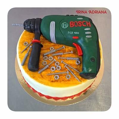 Hammer drill Cake - Cake by Irina-Adriana