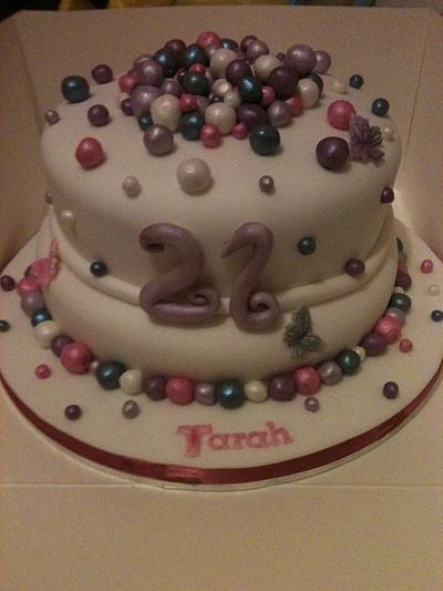 Lustre Ball cake  - Cake by Tracey