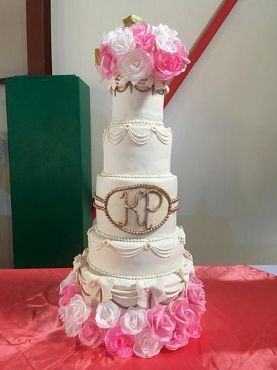 5-tier Quinceanera cake - Cake by T Coleman