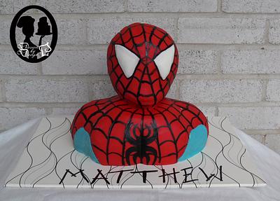 Spiderman 3D Bust cake - Cake by Dessert By Design (Krystle)