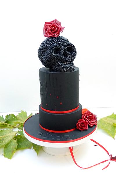 HALLOWEEN cake with skull - Cake by SWEET architect