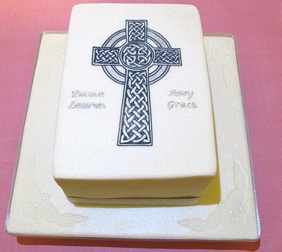 Celtic Christening Cake - Cake by Natasha Shomali