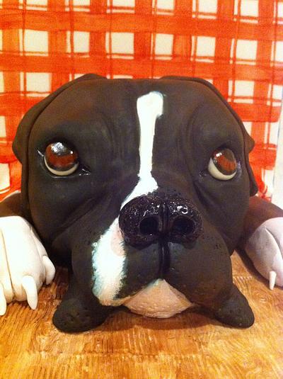 Pickle the Boxer Dog - Cake by Julie Gibson