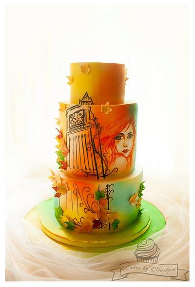 Hand painted cake - Cake by Marti84