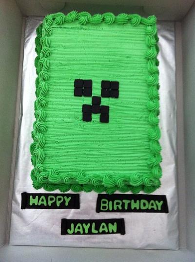 Minecraft Creeper Cake - Cake by caymancake