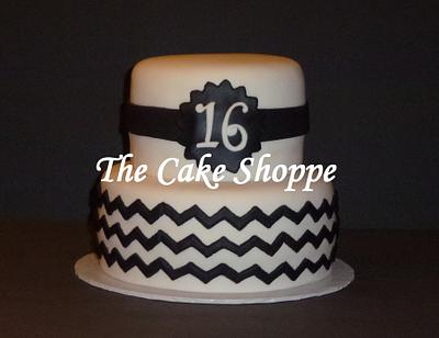 Chevron print cake - Cake by THE CAKE SHOPPE
