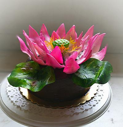 Lotus cake - Cake by divya saraf