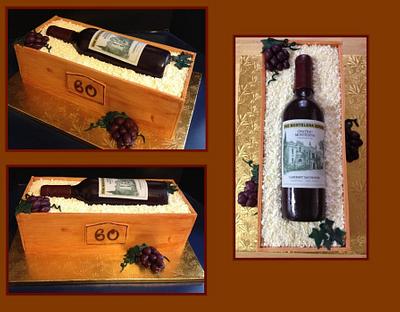 Wine Crate Cake - Cake by Tracy's Custom Cakery LLC