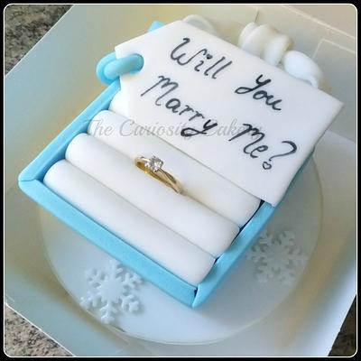 An edible proposal - Cake by The Curiosity Cakery