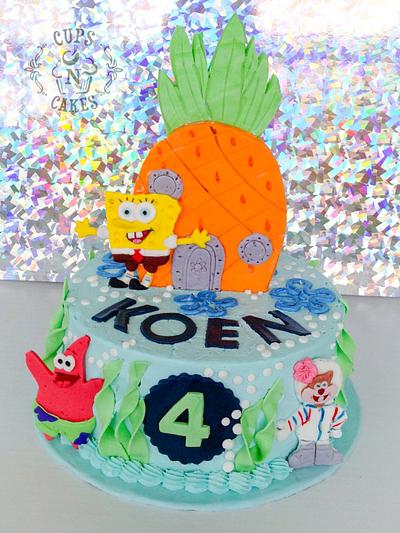 Spongebob  - Cake by Cups-N-Cakes 