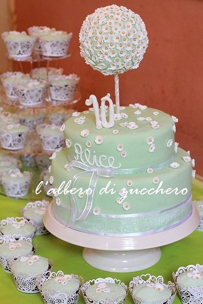 First Communion - Cake by L'albero di zucchero