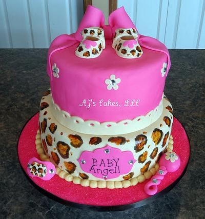 Cheetah Baby Shower Cake - Cake by Amanda Reinsbach