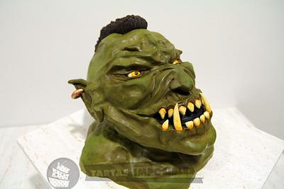 Orc Warcraft face - Cake by Tartas Imposibles