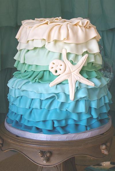 mermaid theme sweet 16 - Cake by milissweets