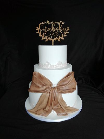 Capuchino wedding - Cake by Mira's cake