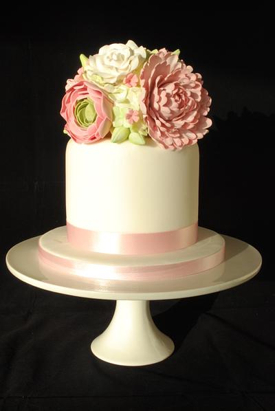 Floral Arrangement Cake by Joanne Connor at Windsor - Cake by Windsor Craft