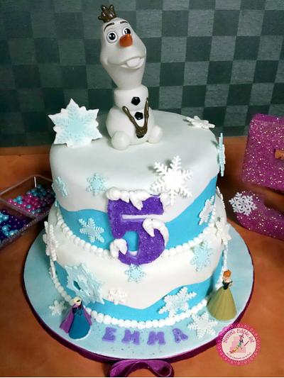 Frozen! - Cake by Becca's Edible Art