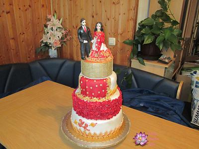 Bollywood Wedding cake - Cake by Mary Yogeswaran